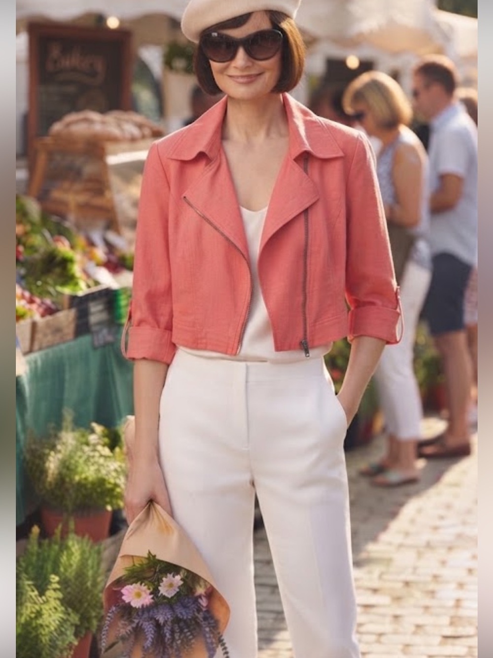 CAbi Coral Scooter Asymmetrical Zip Moto Jacket #913